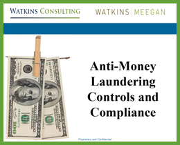 Lunch & Lean Anti-Money Laundering Controls and Compliance slides first page
