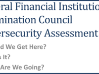 FFIEC Cybersecurity Assessment Tool Talk